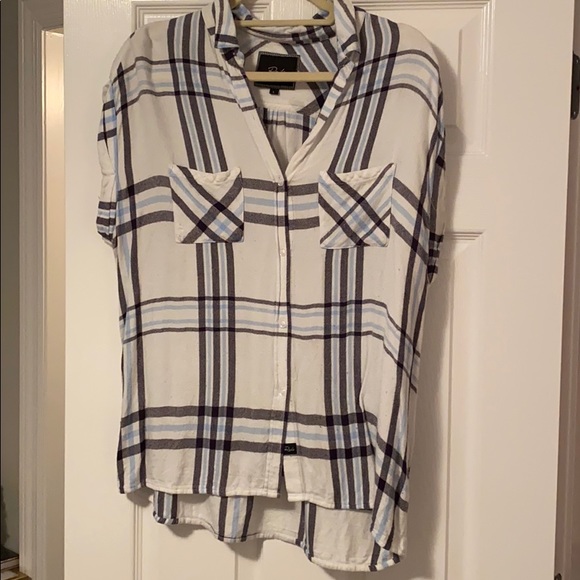 rails button up short sleeve blouse - Picture 1 of 4